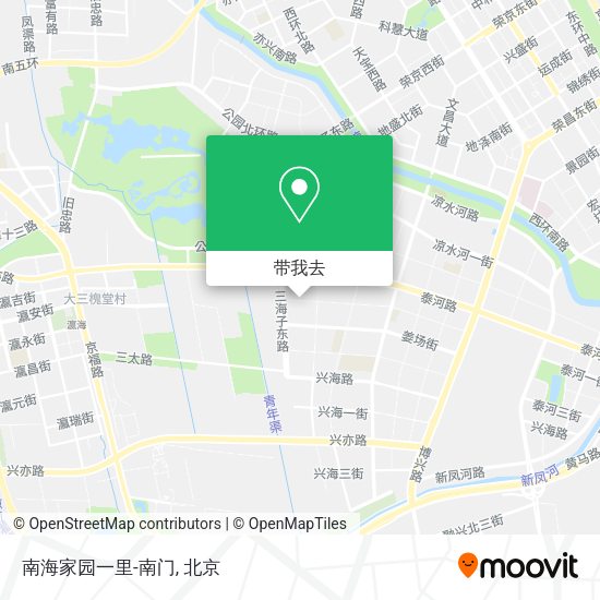 南海家园一里-南门地图