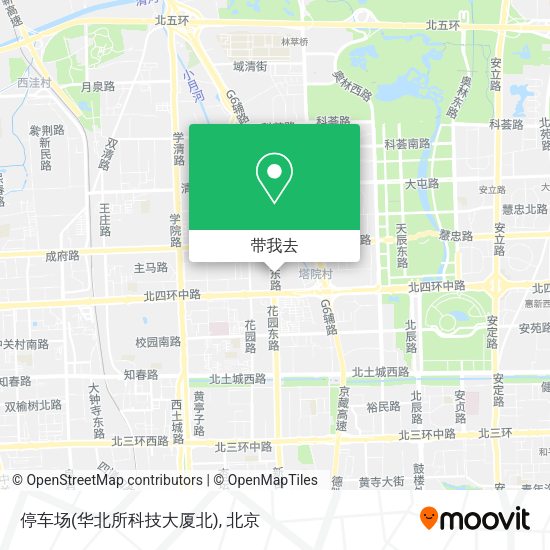 停车场(华北所科技大厦北)地图