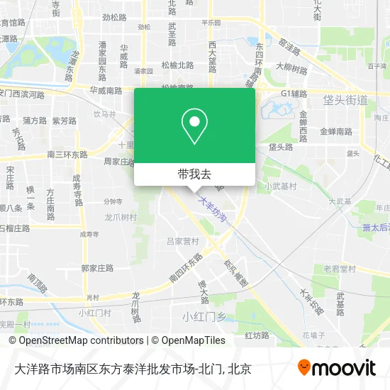 大洋路市场南区东方泰洋批发市场-北门地图