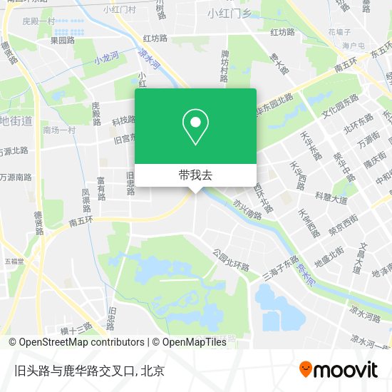 旧头路与鹿华路交叉口地图