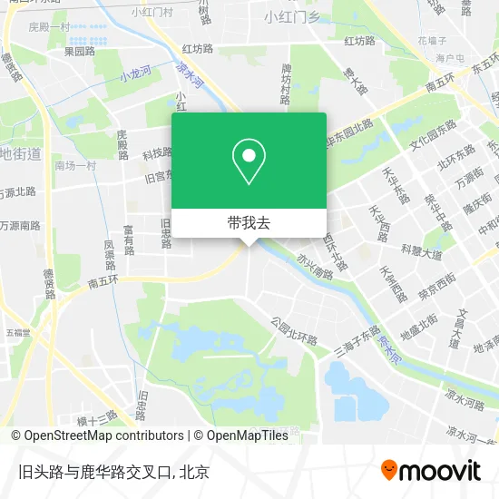 旧头路与鹿华路交叉口地图