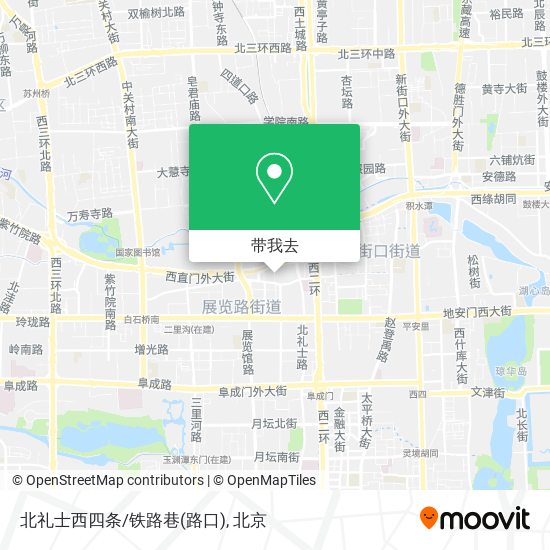 北礼士西四条/铁路巷(路口)地图