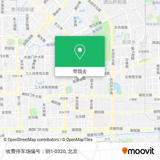 收费停车场编号：朝1-0320地图