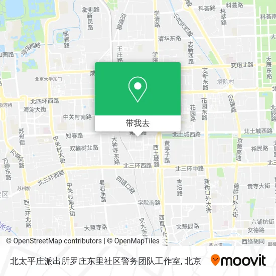 北太平庄派出所罗庄东里社区警务团队工作室地图