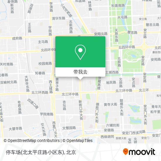 停车场(北太平庄路小区东)地图