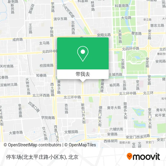 停车场(北太平庄路小区东)地图