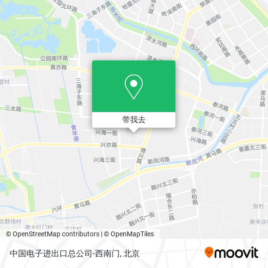中国电子进出口总公司-西南门地图