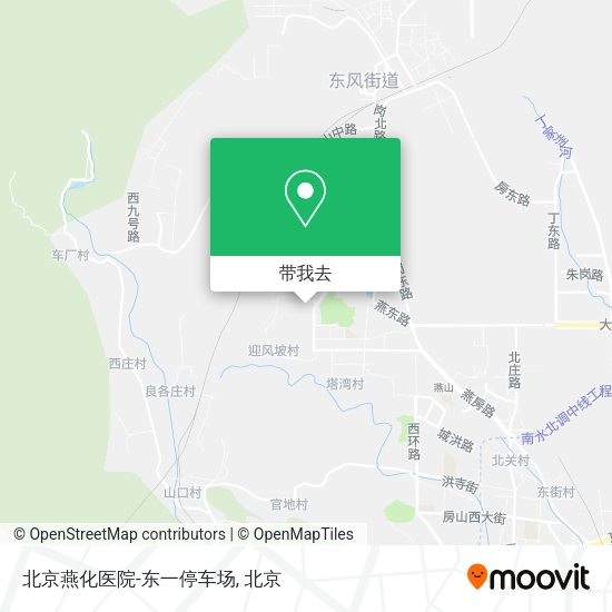 北京燕化医院-东一停车场地图