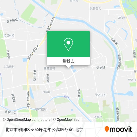 北京市朝阳区圣泽峰老年公寓医务室地图