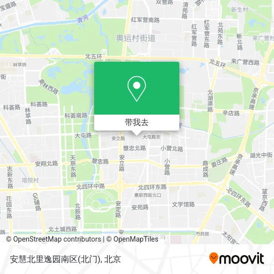 安慧北里逸园南区(北门)地图