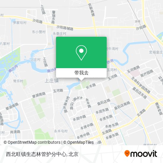 西北旺镇生态林管护分中心地图