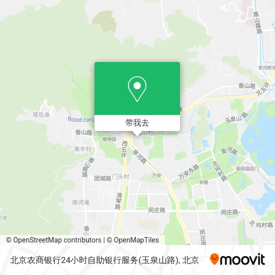 北京农商银行24小时自助银行服务(玉泉山路)地图