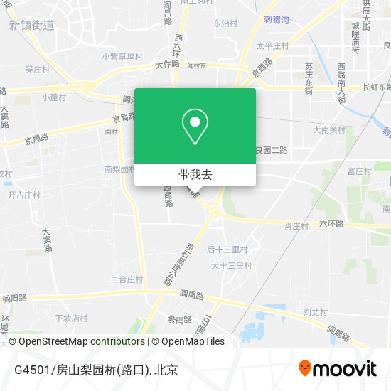 G4501/房山梨园桥(路口)地图