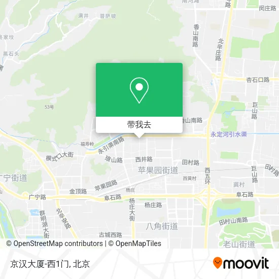 京汉大厦-西1门地图