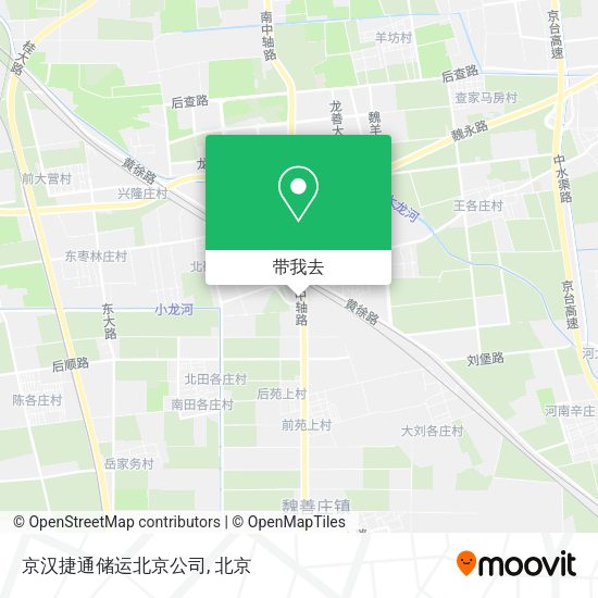 京汉捷通储运北京公司地图