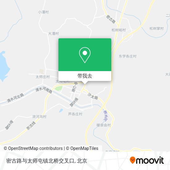 密古路与太师屯镇北桥交叉口地图
