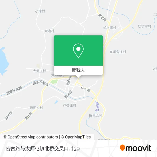 密古路与太师屯镇北桥交叉口地图