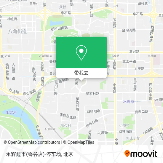 永辉超市(鲁谷店)-停车场地图