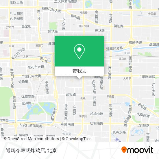 通鸡令韩式炸鸡店地图