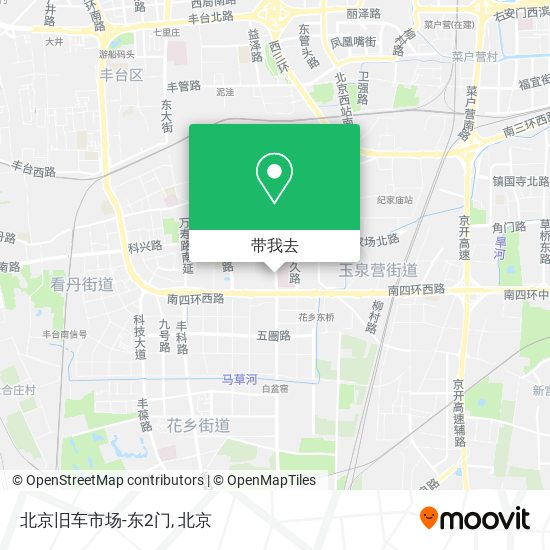 北京旧车市场-东2门地图