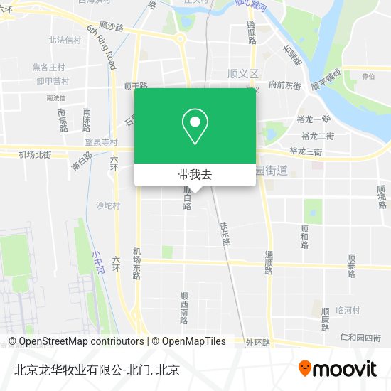 北京龙华牧业有限公-北门地图