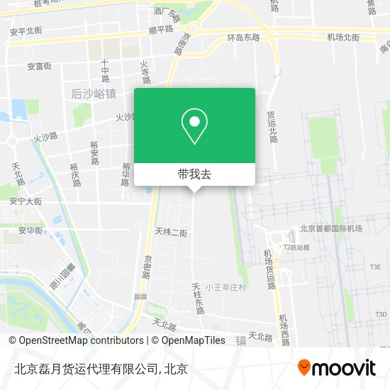 北京磊月货运代理有限公司地图