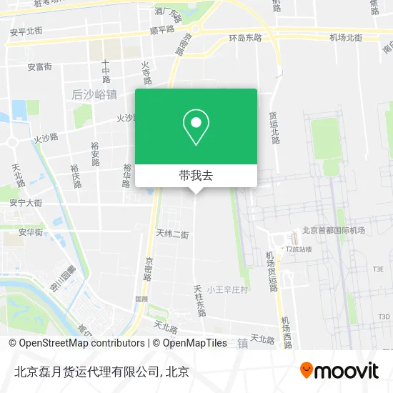 北京磊月货运代理有限公司地图