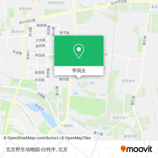 北京野生动物园-白牦牛地图