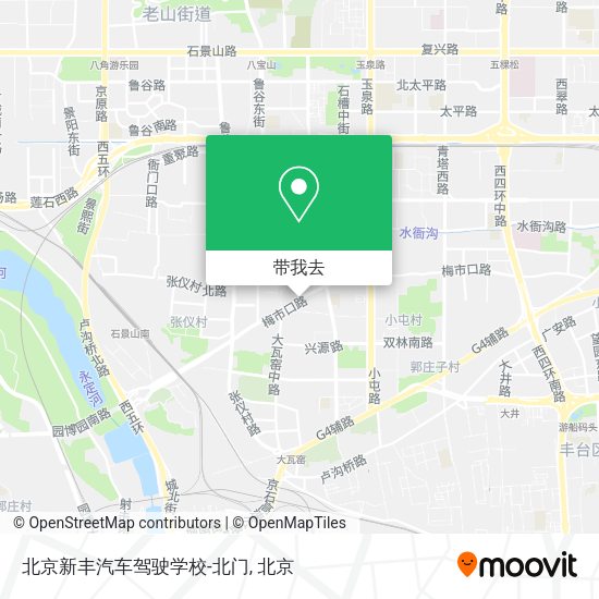 北京新丰汽车驾驶学校-北门地图