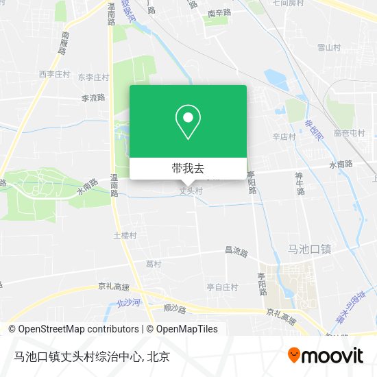 马池口镇丈头村综治中心地图
