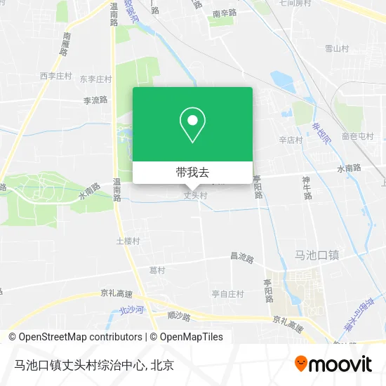 马池口镇丈头村综治中心地图