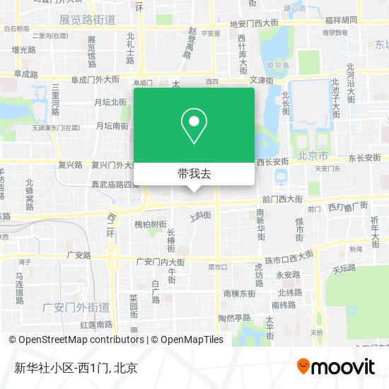 新华社小区-西1门地图