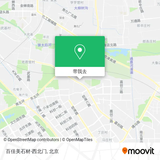 百佳美石材-西北门地图