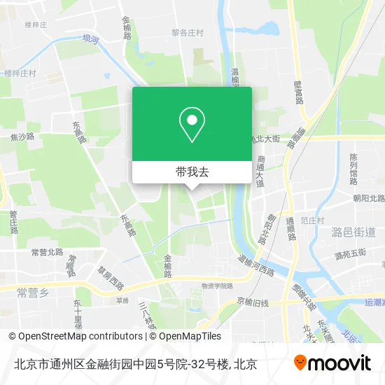 北京市通州区金融街园中园5号院-32号楼地图