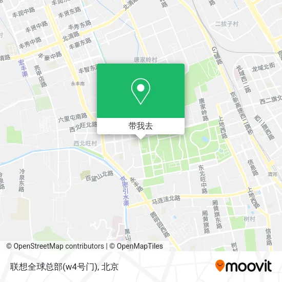 联想全球总部(w4号门)地图