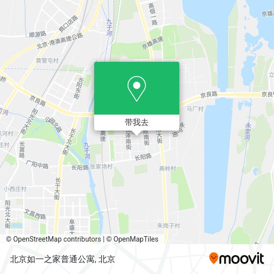 北京如一之家普通公寓地图