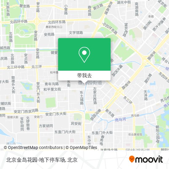 北京金岛花园-地下停车场地图