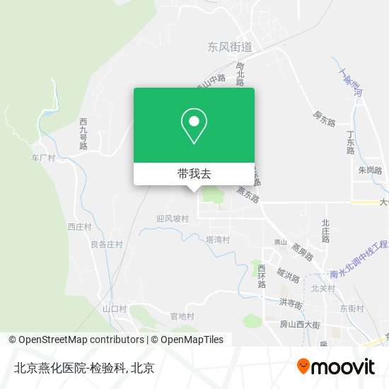 北京燕化医院-检验科地图
