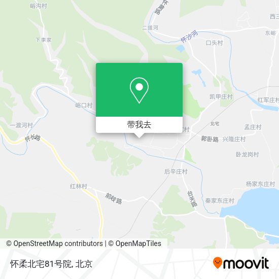 怀柔北宅81号院地图