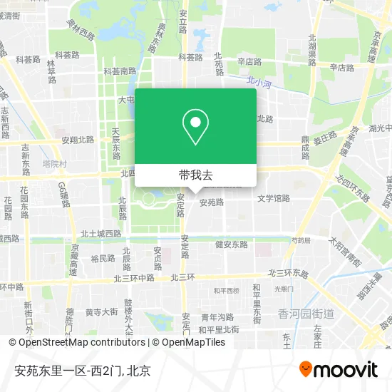 安苑东里一区-西2门地图