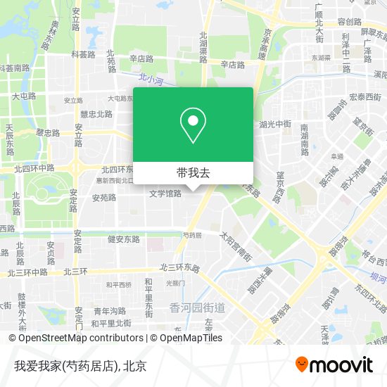 我爱我家(芍药居店)地图