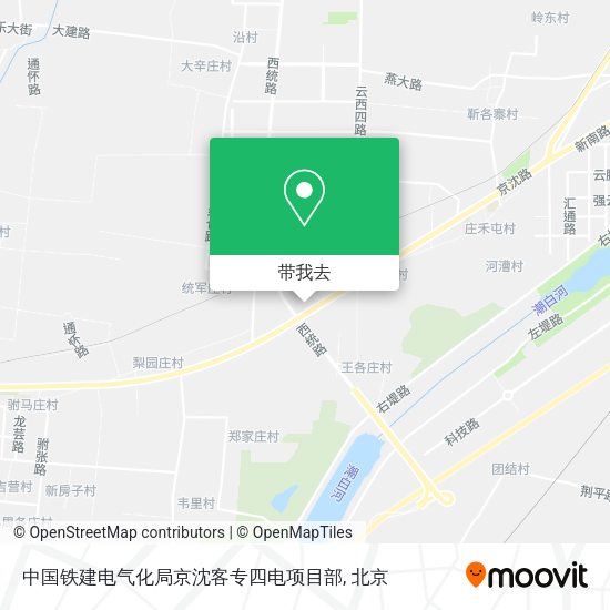 中国铁建电气化局京沈客专四电项目部地图