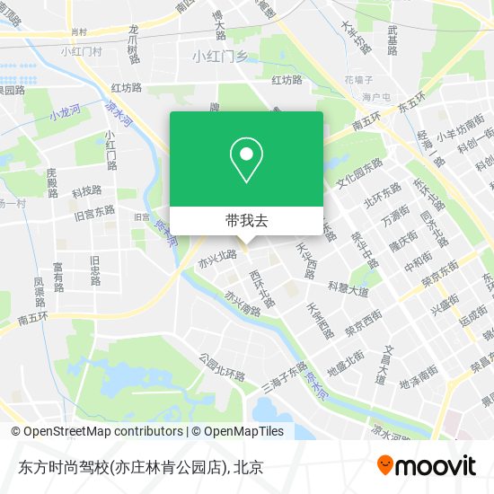 东方时尚驾校(亦庄林肯公园店)地图
