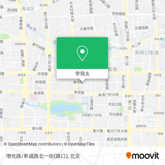 增光路/阜成路北一街(路口)地图