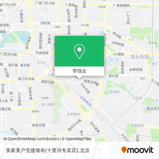 美家美户无缝墙布(十里河专卖店)地图