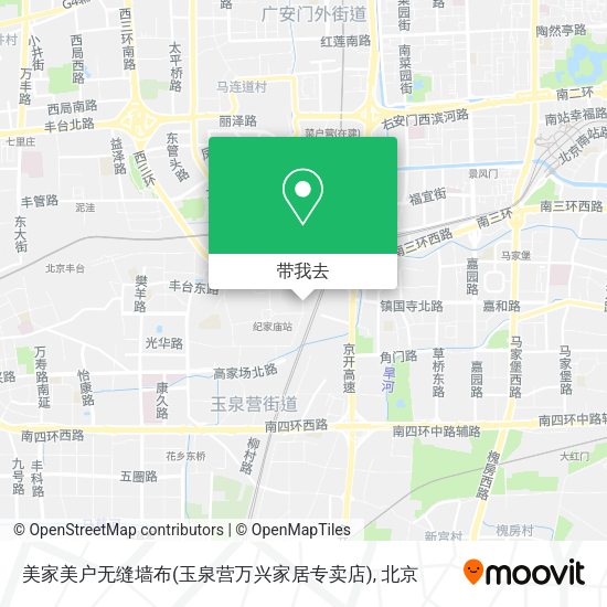 美家美户无缝墙布(玉泉营万兴家居专卖店)地图