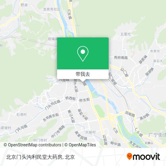 北京门头沟利民堂大药房地图