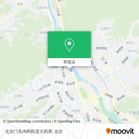 北京门头沟利民堂大药房地图