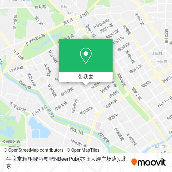 牛啤堂精酿啤酒餐吧NBeerPub(亦庄大族广场店)地图