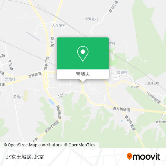 北京土城居地图